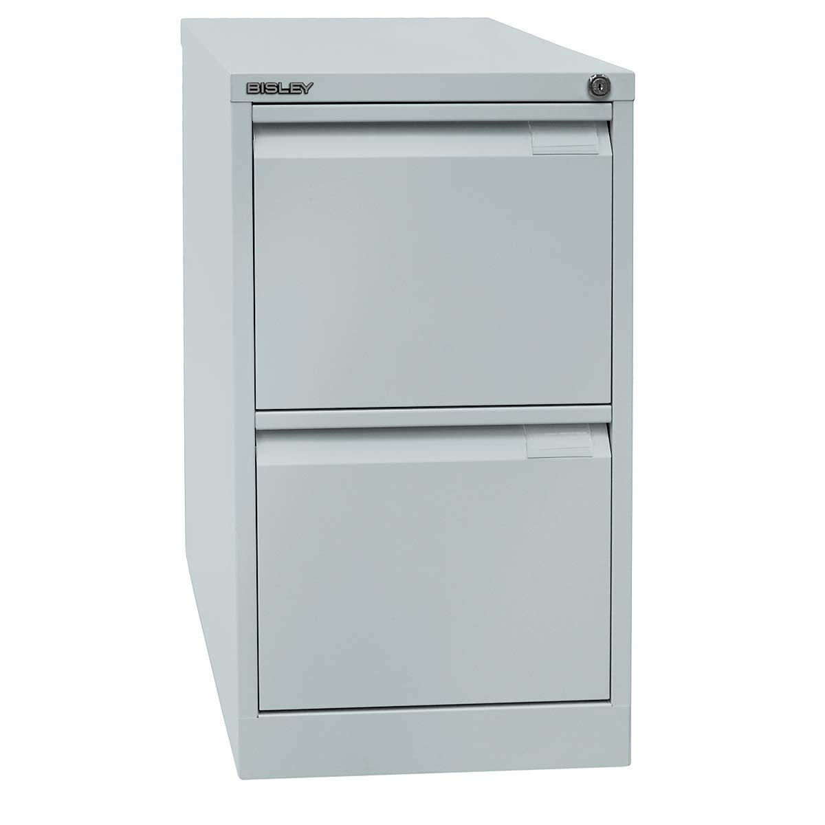 BISLEY Armadietto sospeso a 1 Binario DIN A4, 2 cassetti HR, Metallo, 645 Grigio Chiaro, 62.2 x 41.3 x 71.099999999999994 cm