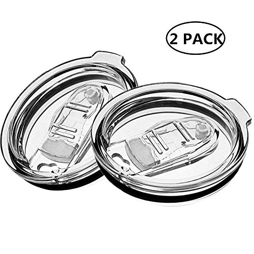 2 Pack Spill Proof and Splash Resistant Tumbler Lids for Yeti Rtic Ozark