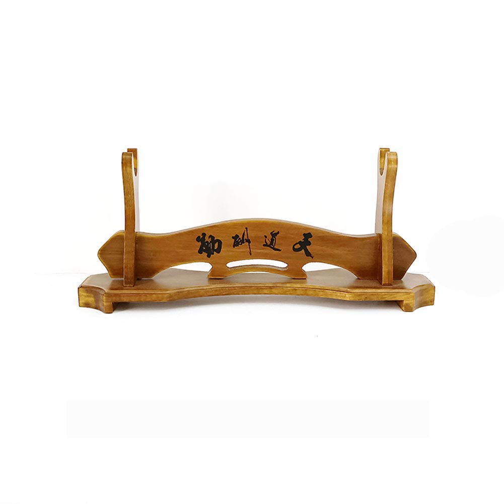 Goonsds Brown Sword Stand Samurai Sword Katana Tanto Holder Stand Display,1Tier