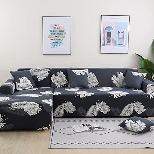 Housse de canapé extensible en L grand format 235-310 cm - 2