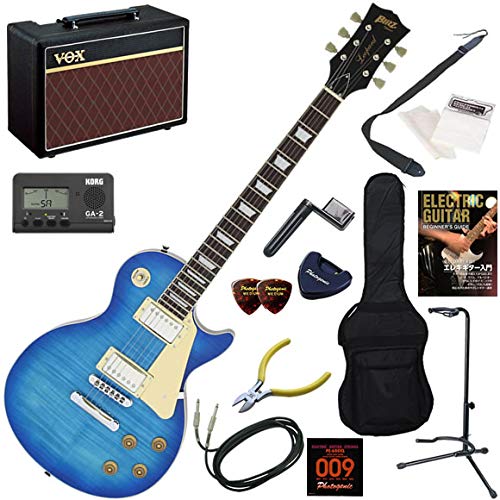 Blitz エレキギター初心者入門 VOX Pathfinder10が入った本格14点セット BLP-450/SBL(シースルーブルー)