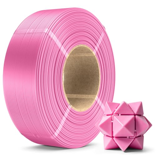 Image of SUNLU PLA+2.0 3D Printer Filament Refill 1.75mm, 1KG Pink | High Toughness PLA+ Filament, No Spool Refill for Reusable Spools, Compatible with Bambu Lab 3D Printers, Pink
