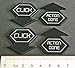 LITKO Net Hacker Click Tokens | Compatible with Android: Netrunner | 4 Pack (Black)