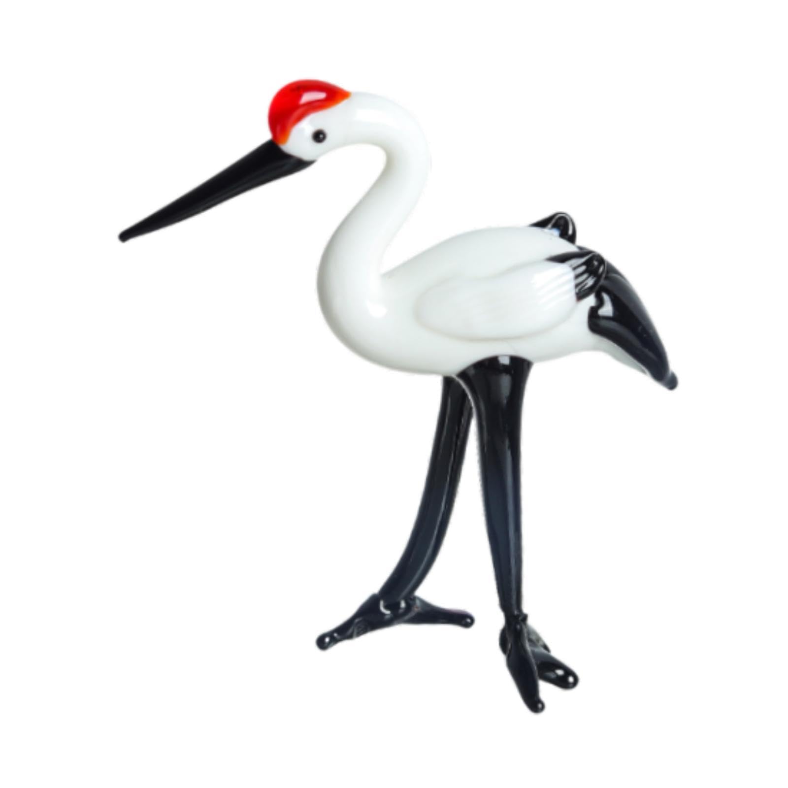 Amazon.co.jp: Perfk 鶴の像 鶴の模型 の置物 立つ鶴の彫刻 本棚