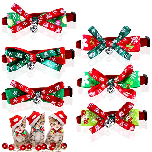 Katzenhalsband, Weihnachts-Katzenhalsband, 6 Stück Cover
