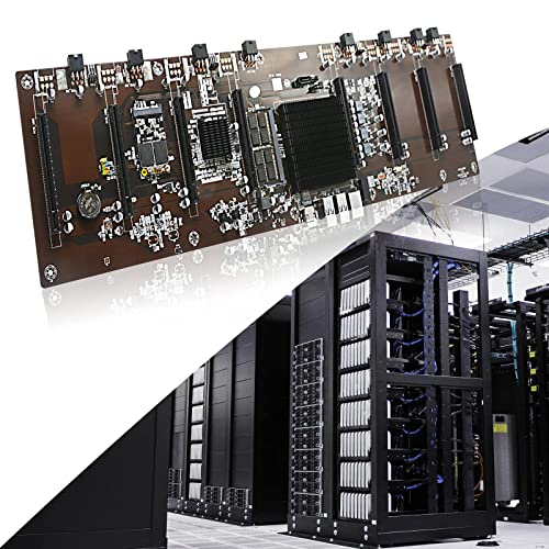 Mlliquea 847 Mining Motherboard, 8 Gpu Slots Mining Machine System, Cryptocurrency Miner Barebone Motherboard For Mining Ethw/Etc/Rvn/Ergo/Beam With Ssd, Ram #TOP6