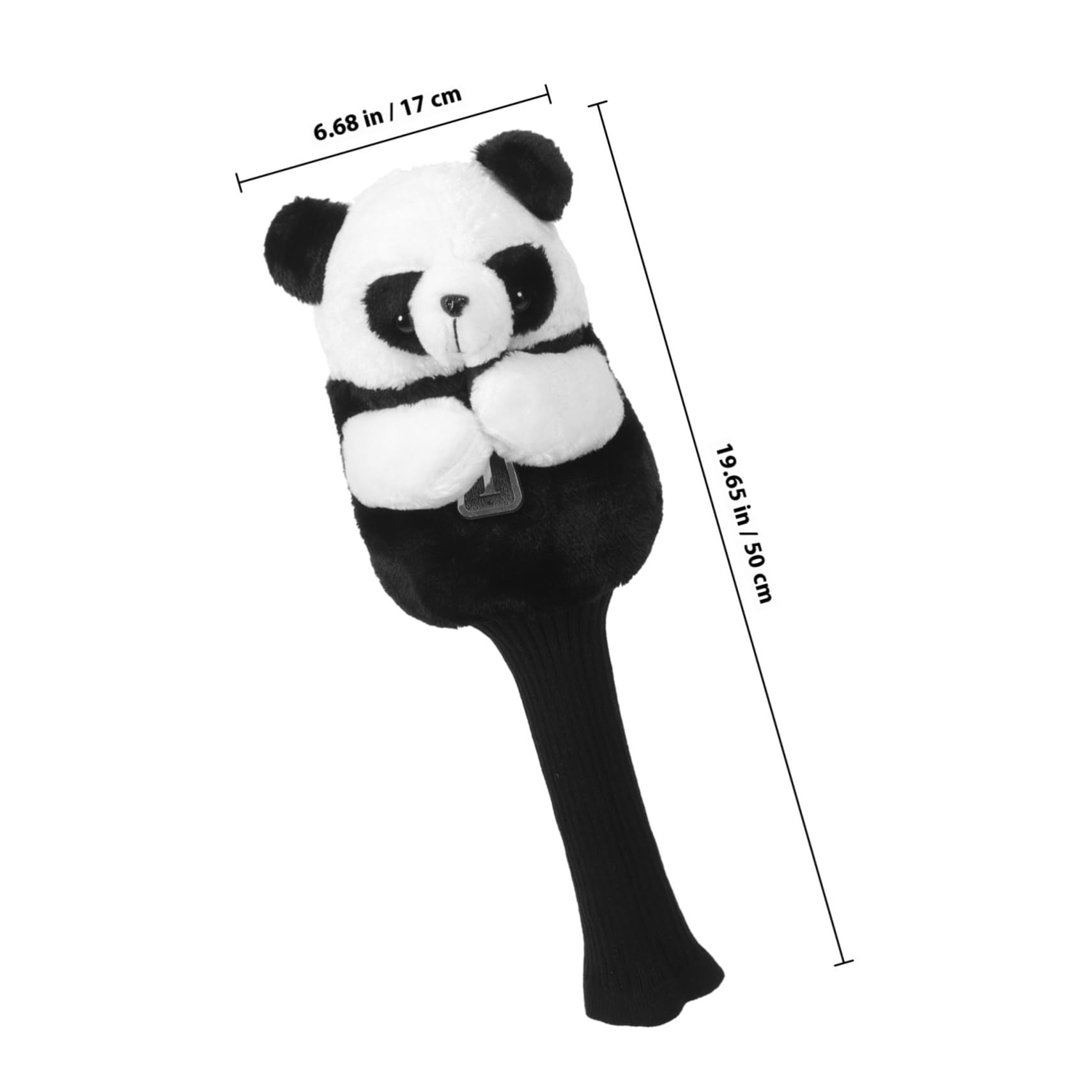 Funda para Palos de Golf Diseño de Panda Algodón y Tela Forro Engrosado Flexible Cubierta Protectora Ligera para Equipo de Club Accesorios de Golf