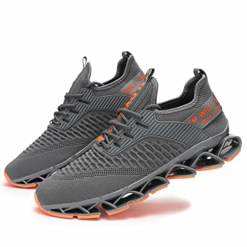 Image of Vooncosir Men's Fashion Sneakers Breathable Mesh Running Shoes Blade Non Slip Soft Sole Casual Athletic Walking Shoes