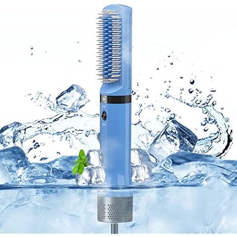 Electric Hair Brush, Cold Hair Brush Styler for Reduce Frizzy, Repair Rough and Damaged Hair, Hair Straightener Assisted Styling Tool Cover