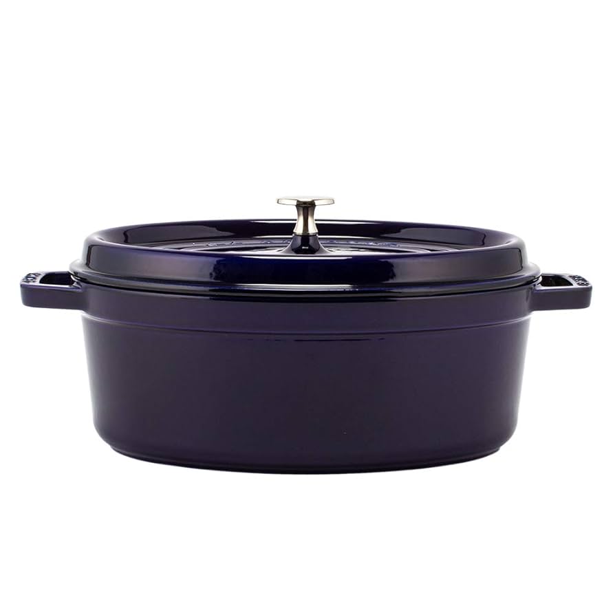 【新品未使用】staub ブルー オーバル鍋　29cm Amazon｜staub ストウブ 「 ピコ ココット オーバル グラン