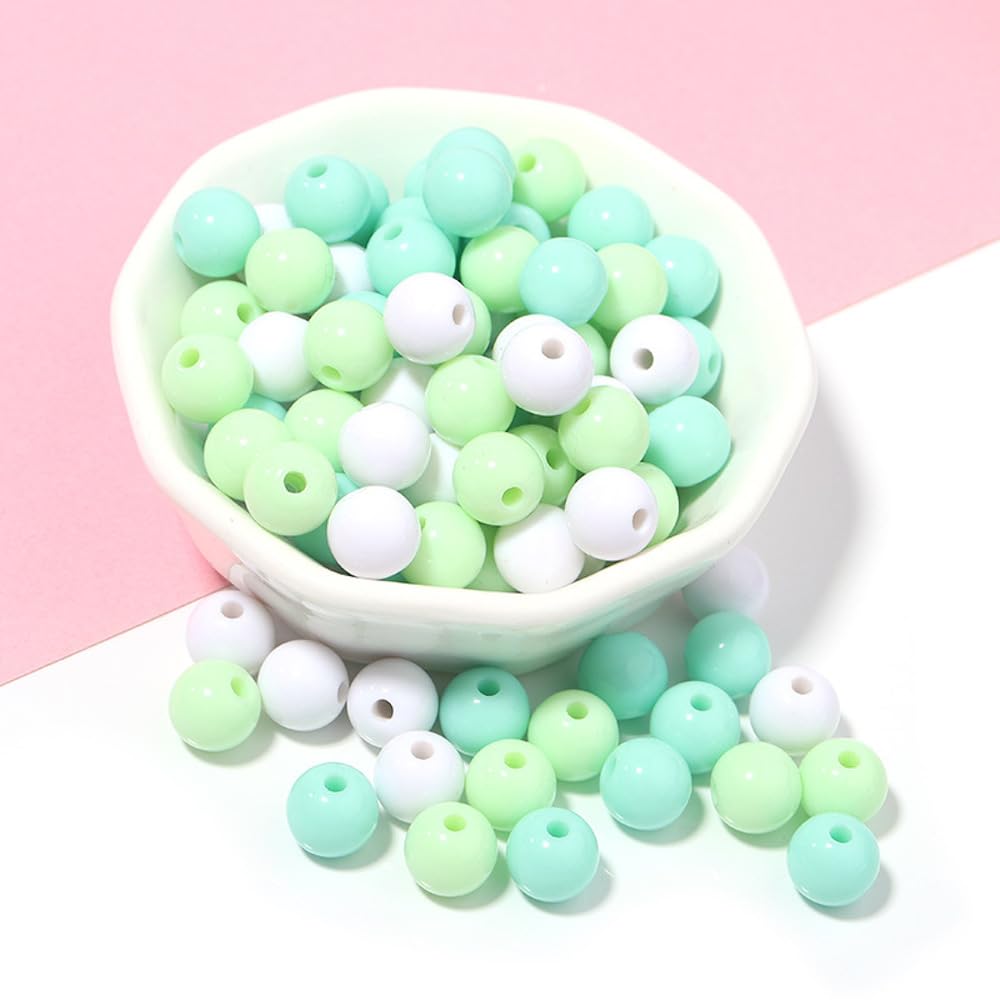 Grote ronde acryl kralen 20mm mint (per stuk) | FRIS! Kralen en Sieraden