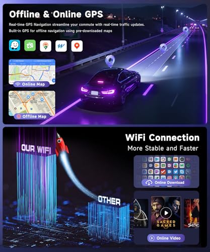 Radio para Auto con Pantalla Táctil 9" Wireless CarPlay Android Auto miniatura 7