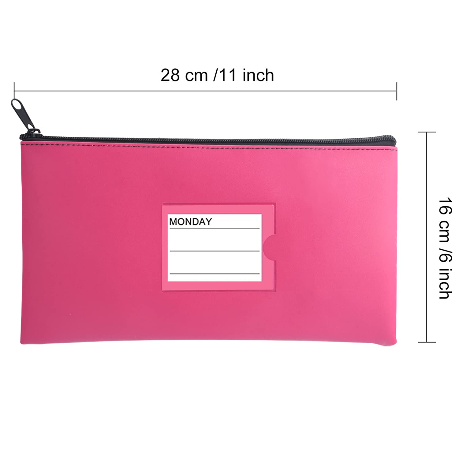 6 Bolsas Herméticas Para Dinero 21x14,8 Cm – Impermeables, Con Cremallera, Para Documentos Y Billetes