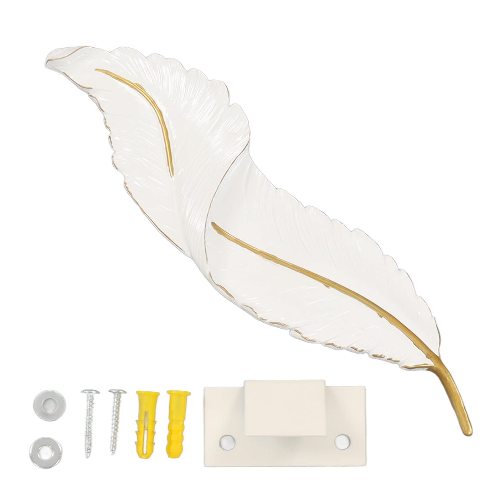 Applique da Parete Apparecchio di Illuminazione Lampada da Parete in Resina Lampada da Parete Moderna a Forma di Piuma, LED Bianco Lampade da Parete Per Soggiorno Interno Per Camera da Letto Corridoio