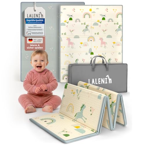 Laleni Krabbelmatte Baby 120x150x1 cm - wasserdichte Spielmatte...