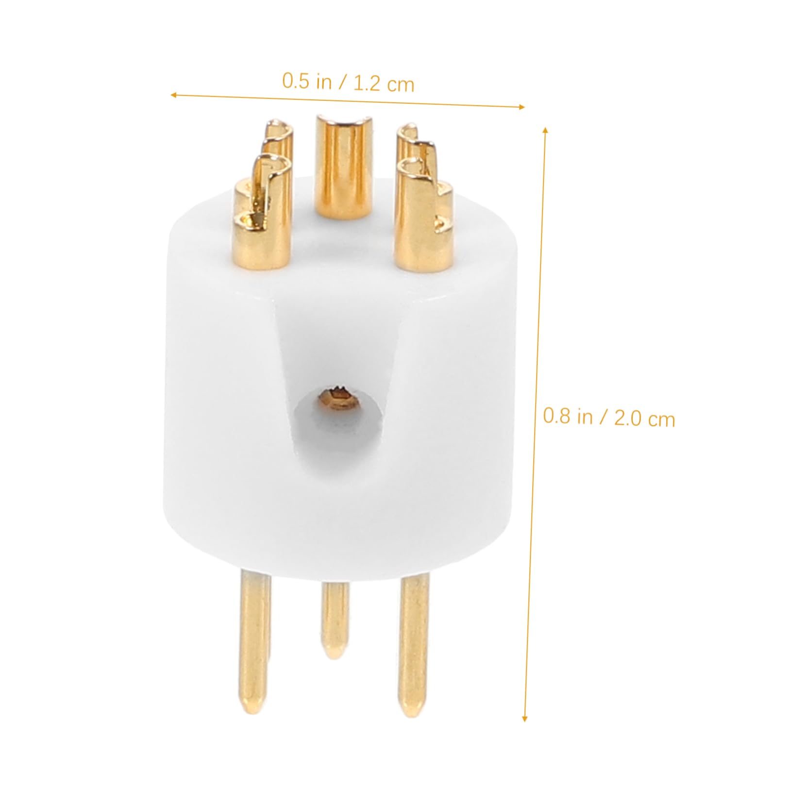 HANABASS Brass Material 5 Pin Turntable Connector Gold Plating for Record Player