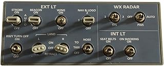 Engineerkiter Flight Simulator Panel Cabin Light Panel Compatible with Flight Simulation Games on the Windows Platform, Plug-and-Play Multi-Function Control and Display Unit Gaming Panels