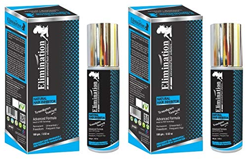 Elimination ISO Certified Natural Permanent Remover Reduction Cream For Men And Women | All Skin Type (100G, Pack Of 2)