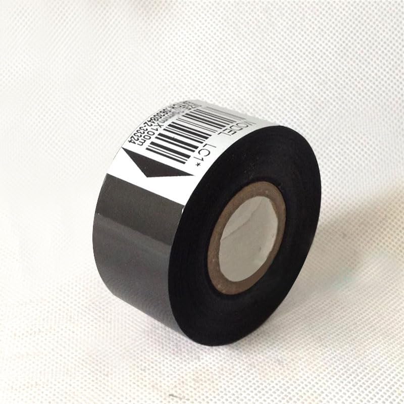 20 Rolls Date Coding Ribbon, LC1 35mm x 100m Black Thermal Transfer Hot Stamping Ribbon,Direct Thermalfor,for Coding Machine