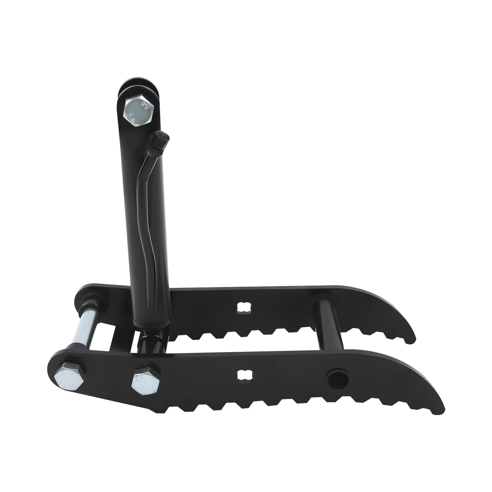 Hydraulische Daumenklemme, Hydraulisch Bagger Daumen 3 Löcher Hydraulikklemme mit 2 Öl schläuchen Daumenclip aus Stahl Kleinbagger-Anbaugeräte für Mini Bagger 0,8-1,5 T