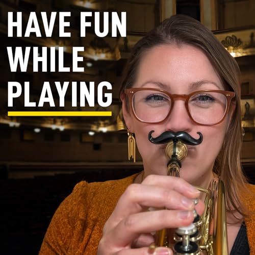 image for Samorillo [2 Pack] Clip-On Mustache For Trumpets & Trombones - Include