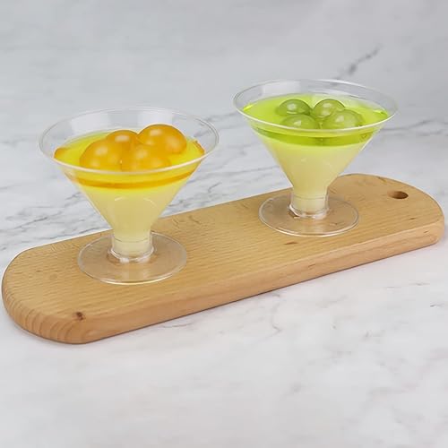 Miniatura 4 de WUWEOT Paquete de 60 vasos de Martini de plástico, vasos de cóctel de 5 onzas de alto, vasos irrompibles de postre para el hogar, bar, restaurante,