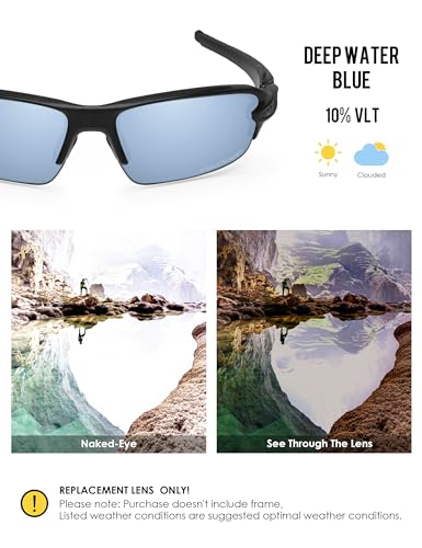 Image of BLAZERBUCK Replacement Lenses & Sock Kit for Oakley Flak 2.0 OO9295 Sunglasses