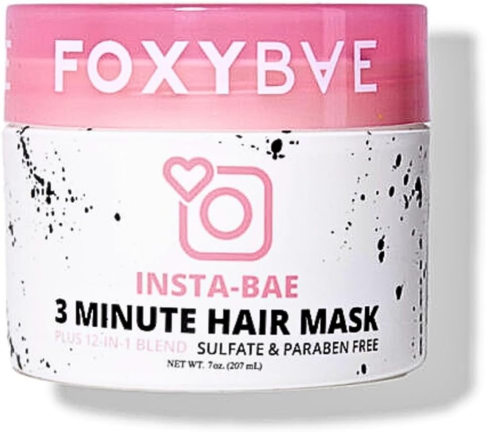 3-Minute Hair Mask for Dry Damaged Hair & Growth - Insta-Bae Deep Conditioner & Hydrating Hair Mask With Biotin - Moisturizing & Conditioning Hair Treatment for All Hair Types (7 Oz.)