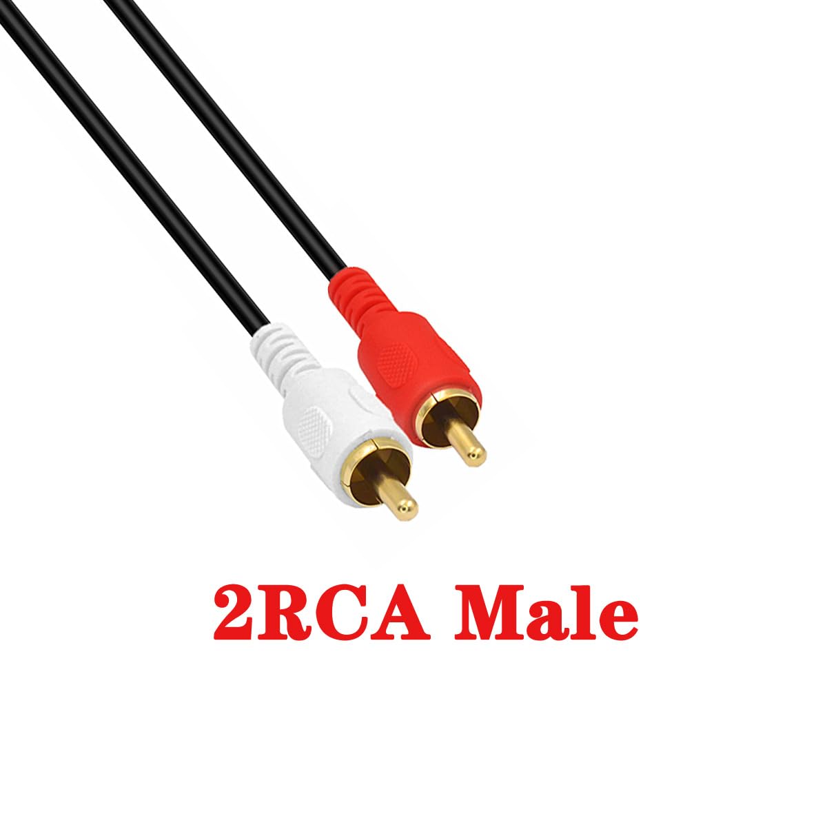 HUHANGGod 6.35mm to RCA Splitter Cable, Gold Plated 6.35 TRS Female to Dual RCA Male Stereo Audio Adapter Lead (1.5 meter) - Image 4