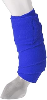 JTI Tough-1 Miniature Pony Royal Blue Show Sheep Goat Thick Fleece Deluxe Polo Leg Wraps Bandages