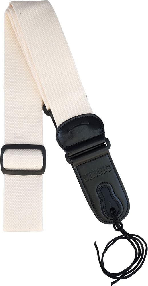 Cotton Guitar Strap, Ivory