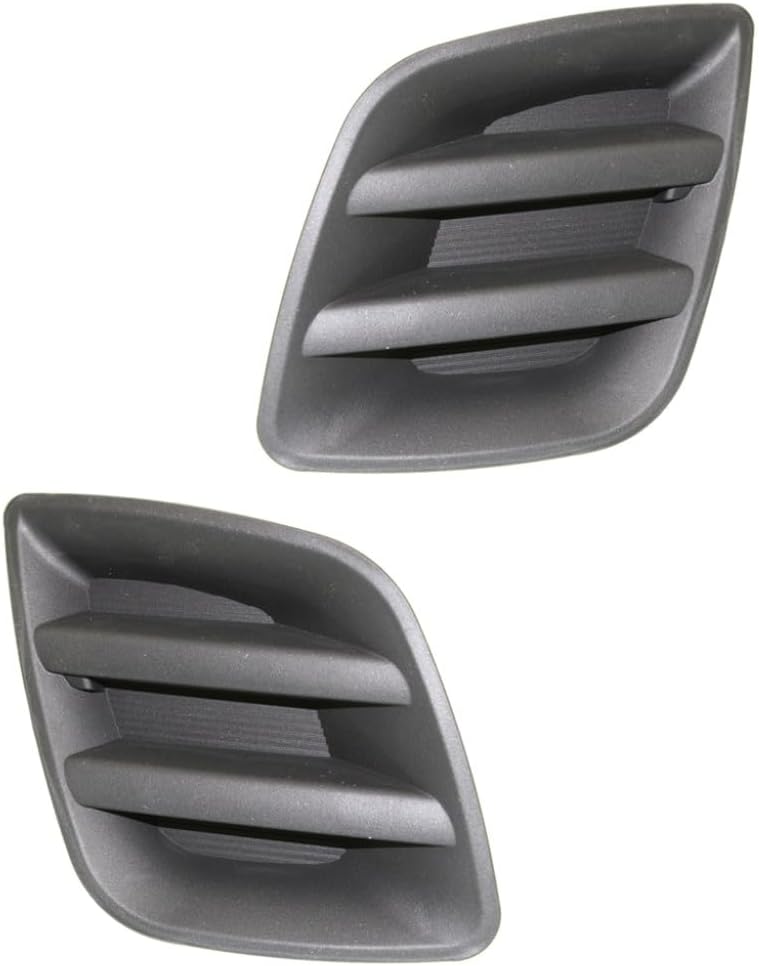 For Toyota RAV4 2009 2010 2011 2012 Fog Light Cover Driver and Passenger Side | Pair | Front | Base/Sport Models | Black | Replacement For TO1038127, TO1039127 | 521280R020, 521270R020