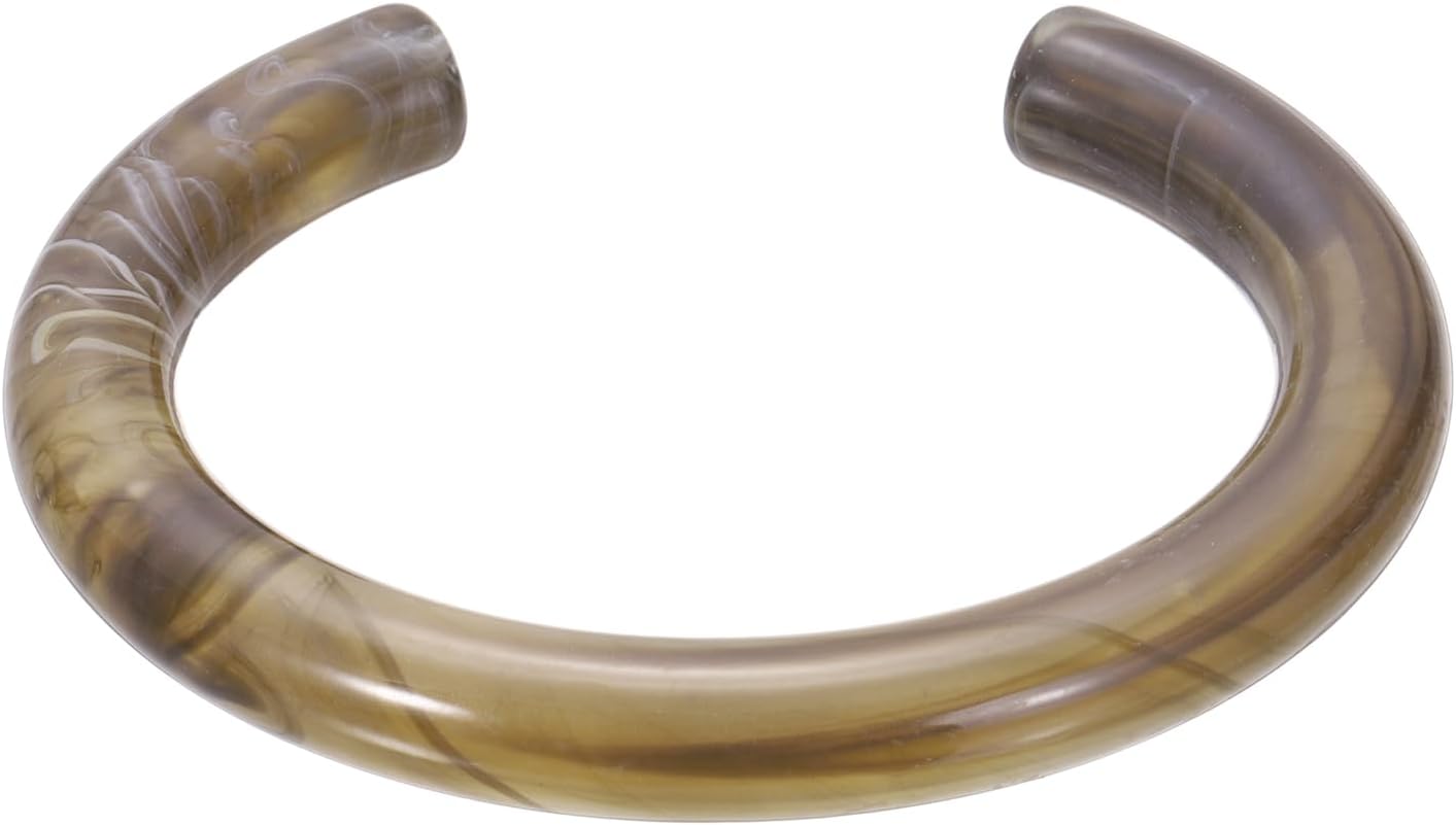 Acrylic Thin Style Bangle Bracelets for Women, Acrylic Resin Bangle Statement Acetate Cuff Wristband Bracelet Fashion Jewelry