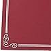 12 Pack Diploma Cover Holders for Letter-Sized Award Certificate, Silver Foil Border, Red