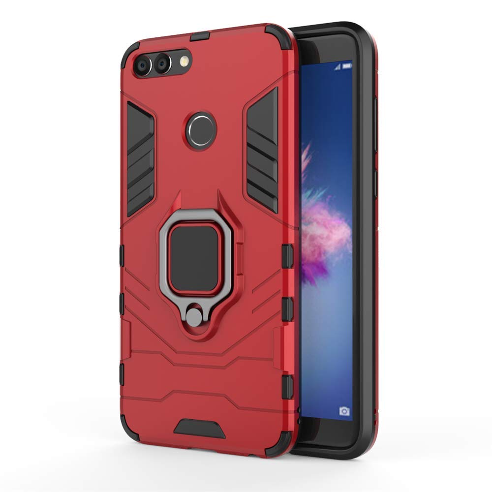 CHcase Huawei P40 Pro Funda, Anillo Metálico Sujeción Soporte Antichoque Rígido Caja (Funciona con el Montaje de Coche Magnético) Doble Capa Sólido Case Carcasa para Huawei P40 Pro -Black Plus Gray — view 17