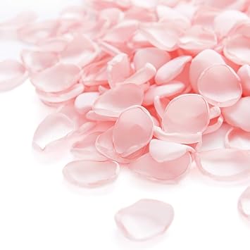 200pcs Silk Flower Petals Artificial Rose Petals for Wedding Decoration, Fake Flower Petals for Bridal Showers,for Anniversaries and PartiesLight Pink