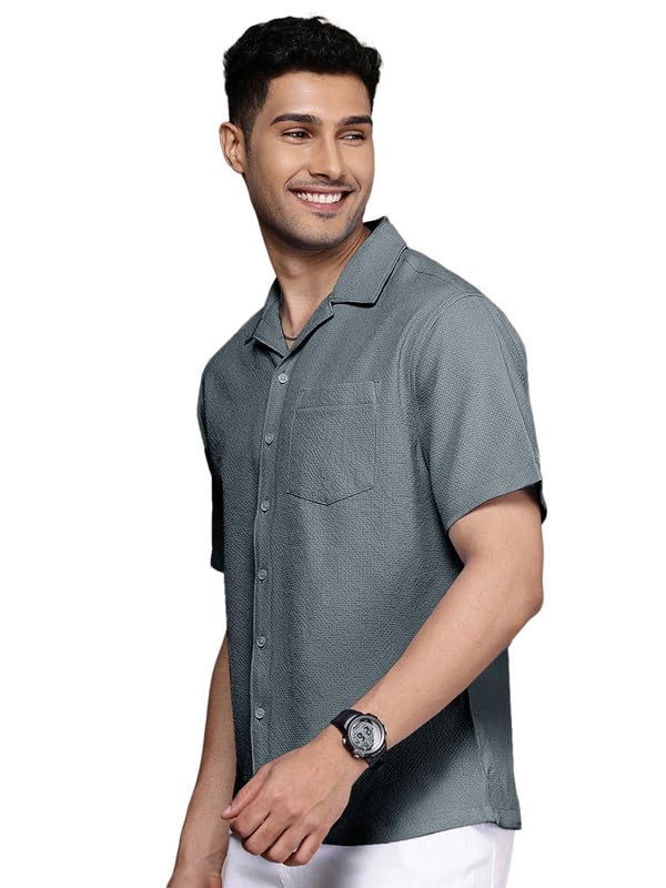 Image of Tee Projekt Fashion Textured Shirts for Men||Regular Fit Casual Shirt for Men||Fancy Shirt