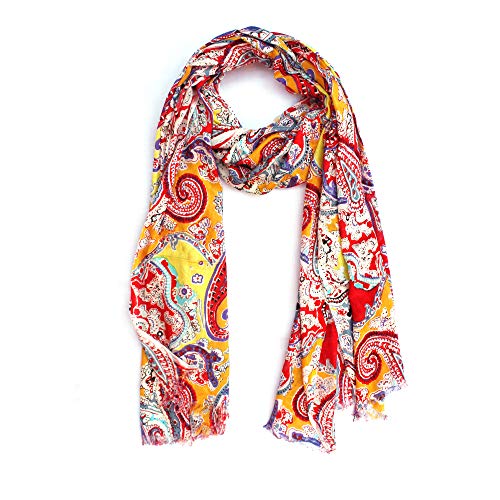 Image of bratkrok WOMEN'S STYLISH FLORAL PRINTED RAYON SCARF /SCARVES /STOLE FOR SUMMERS