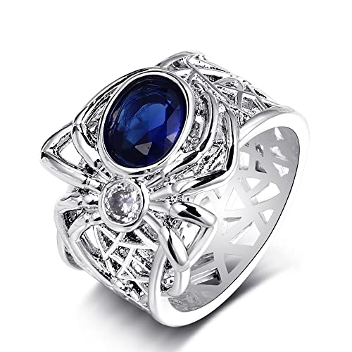 Anneaux de pierre précieuse saphir, le bijou en argent idéal pour sublimer vos looks de fête