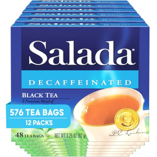 Salada Decaffeinated Black Tea 48 Bags (Pack of 12)