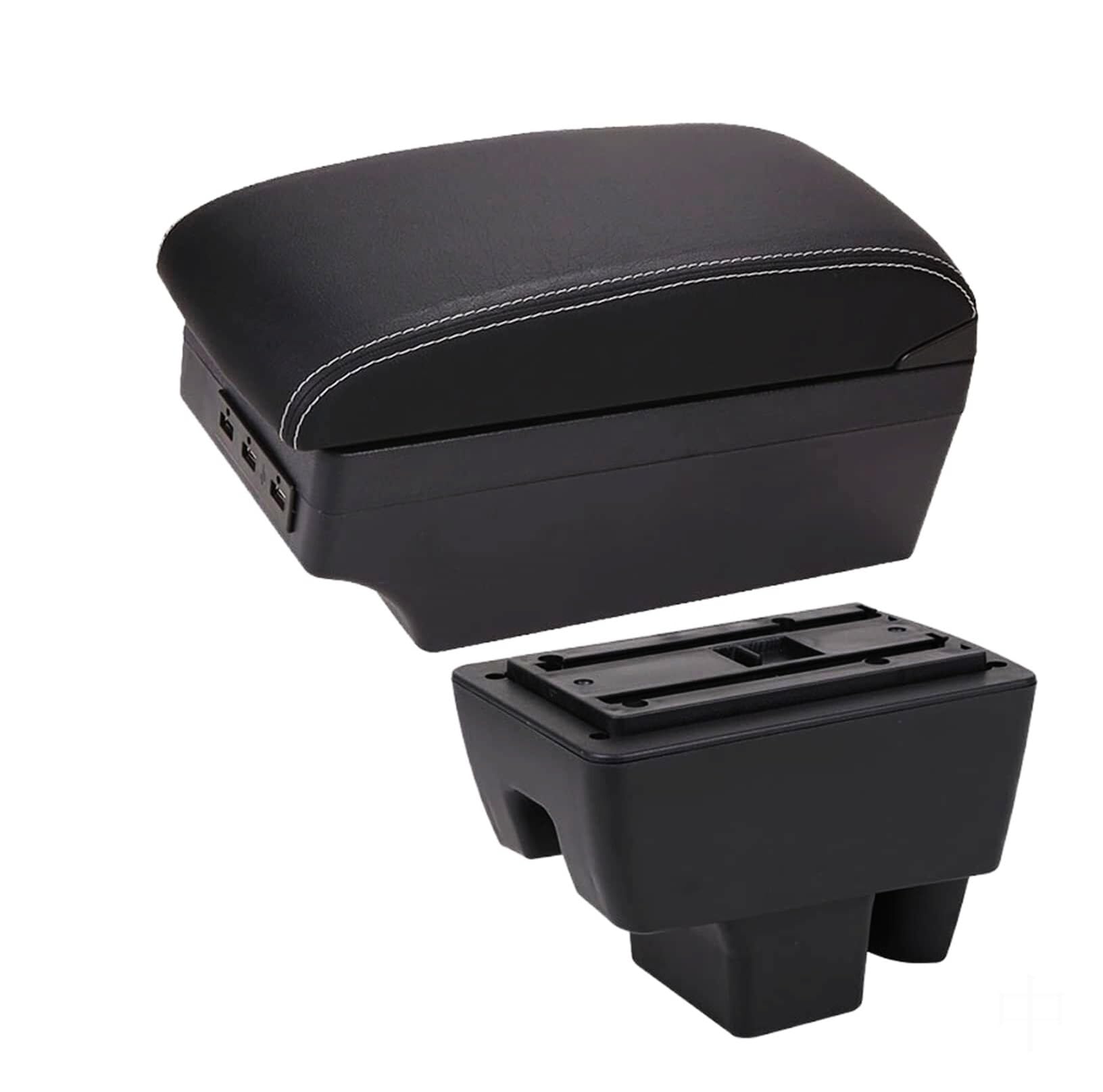GTDTKGANAK Storage Box For Vw For Polo 2020-2021 Retrofit Armrest Storage For Box(A3 7usb)