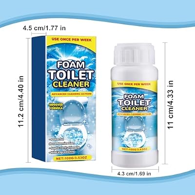 Foam Toilet Cleaner, 2025 NewToilet BowlCleaner, Advanced Toilet Cleaner for Home Bathroom, Powerful Instant Bowl Cleaners for Toilets Squatting Pans
