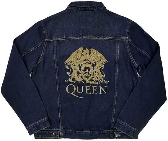 Men's Queen Classic Crest (Back Print) Denim Jacket Denim