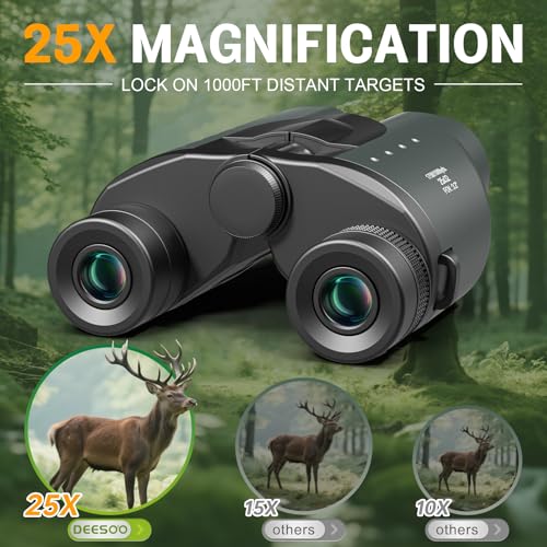 25x32 Binoculars for Adults Kids Compact - DEESOO High Powered Bird Watching Binoculars Lightweight Small Size for Hunting Traveling Sports Hiking Gift for Men Women by deesoo - Image 2