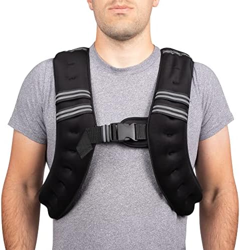 10KG Weighted Vest Top Gym Exercise Fitness Strength Sports Running Walking Workout Boxing Training Weight Loss Heavy Top Jacket Suit with Adjustable Strap
