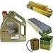 Produktbild Filter Set Inspektionspaket 5 Liter Motoröl EDGE Titanium FST 5W-30 LL MANN-FILTER Innenraumfilter Luftfilter Ölfilter