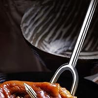 Vista 6 de UPKOCH Gancho ergonómico multifunción para barbacoa de acero inoxidable duradero para voltear y manipular fácilmente el cerdo y el pescado