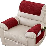 Matériau : housse d'accoudoir de canapé en velours d'agneau doux avec une excellente élasticité, antidérapante, lavable en machine. Ce n'est plus une simple housse, mais une partie de l'accoudoir du canapé. Les housses extensibles renouvellent et décorent l'accoudoir de votre chaise. C'est génial. pour la maison avec des enfants et des animaux domestiques.