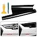 Wilktop Autocollant Voiture,Film Phare Film Teinté Autocollant Film Voiture (Noir) pour Phare de voiture, Feu Antibrouillard, Feu Arrière (200 × 40cm)
