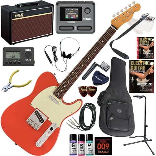 【セット品】FENDER エレキギター初心者入門 メキシコ製テレキャスター Pathfinder10とマルチエフェクターが入ってる完璧21点セット Vintera II 60s Telecaster/FRD(フィエスタレッド)